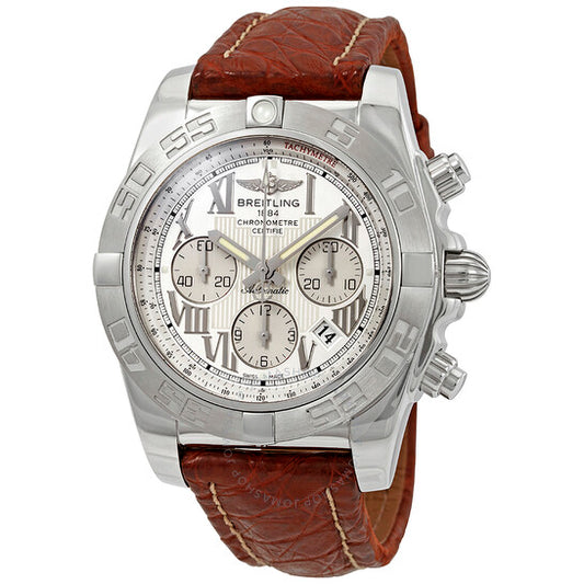 Breitling, Chronomat 44 Chronograph Automatic Chronometer Silver Dial Men's Watch