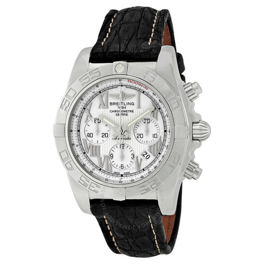 Breitling, Chronomat 44 Chronograph Automatic White Dial Men's Watch AB011012/A690