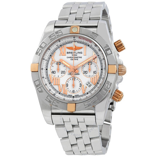 Breitling, Chronomat 44 Chronograph Automatic White Dial Men's Watch