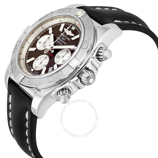 Breitling, Chronomat 44 Dial Black Leather Men's Watch AB011011-Q575BKLT
