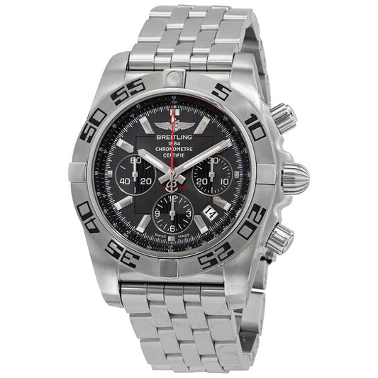 Breitling, Chronomat 44 Flying Fish Carbon Black Dial Automatic Men's Watch AB011610-M524SS