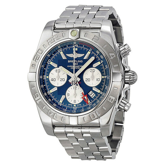 Breitling, Chronomat 44 GMT Automatic Chronograph Blue Dial Men's Watch AB042011-C851SS