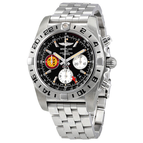 Breitling, Chronomat 44 GMT Black Dial Men's Watch AB04203J/BD29SS