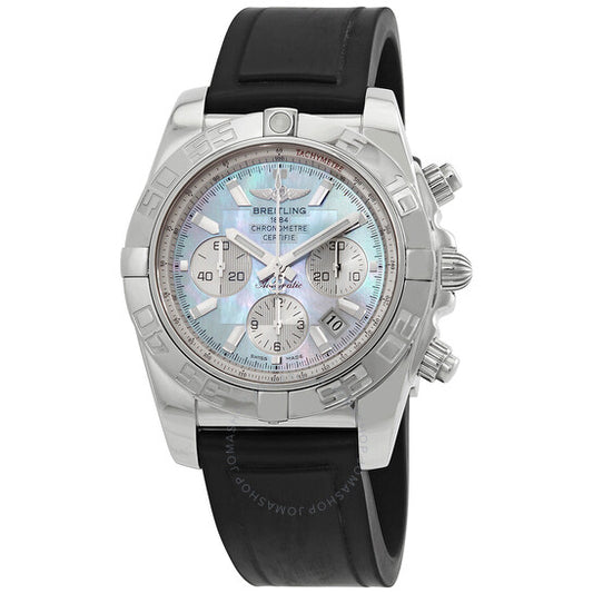 Breitling, Chronomat 44 Mother Of Pearl Dial Black Rubber Men's Watch