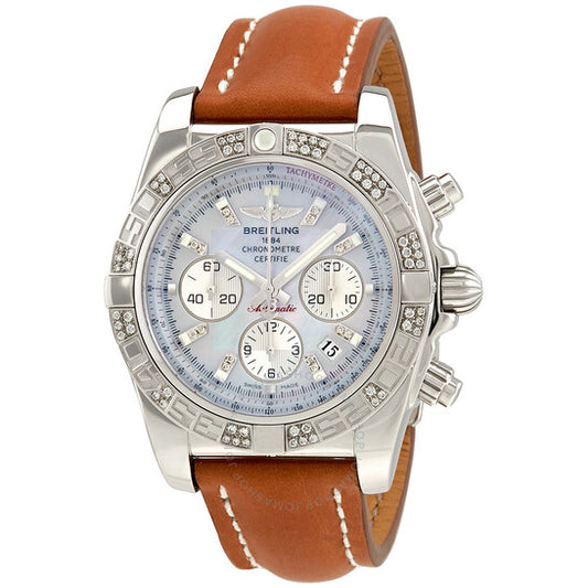 Breitling, Chronomat 44 Mother of Pearl Diamond Automatic Men's Watch AB0110AA-G686BRLD
