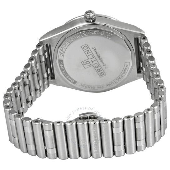 ساعة بريتلينج كرونومات أوتوماتيكية للسيدات بمينا أزرق