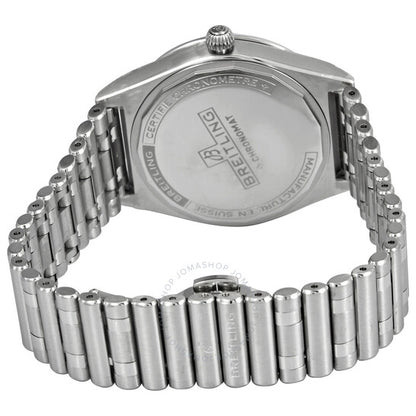 ساعة بريتلينج كرونومات أوتوماتيكية للسيدات بمينا أزرق