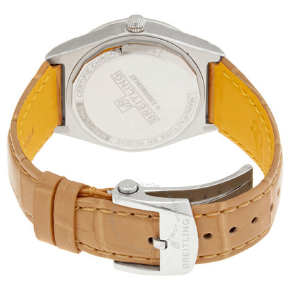 ساعة بريتلينج كرونومات أوتوماتيكية مرصعة بالألماس والكريستال للسيدات