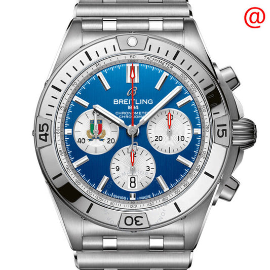 Breitling, Chronomat B01 "42 Six Nations Italy" Chronograph Automatic Chronometer Blue Dial Men's Watch