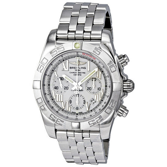 Breitling, Chronomat B01 Antarctica White Chronograph Men's Watch AB011011-A690SS