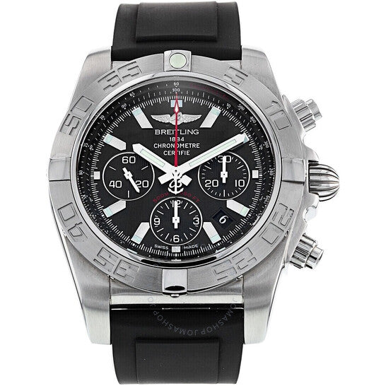 Breitling, Chronomat Chronograph Automatic Chronometer Black Dial Men's Watch