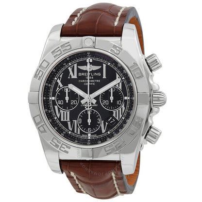 Breitling, Chronomat Chronograph Automatic Chronometer Black Dial Men's Watch