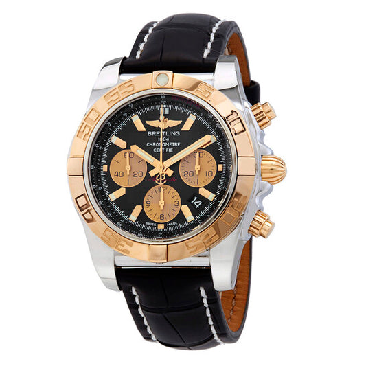 Breitling, Chronomat Chronograph Automatic Chronometer Black Dial Men's Watch