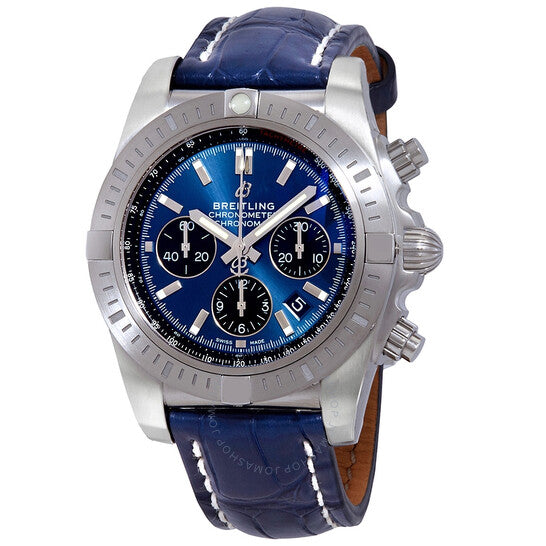 Breitling, Chronomat Chronograph Automatic Chronometer Blue Dial Men's Watch