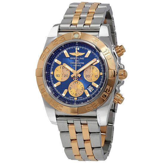 Breitling, Chronomat Chronograph Automatic Chronometer Blue Dial Men's Watch