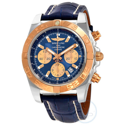 Breitling, Chronomat Chronograph Automatic Chronometer Blue Dial Men's Watch