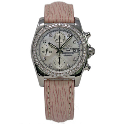 ساعة بريتلينغ كرونومات كرونوغراف أوتوماتيكية كرونوميتر مرصعة بالألماس للرجال