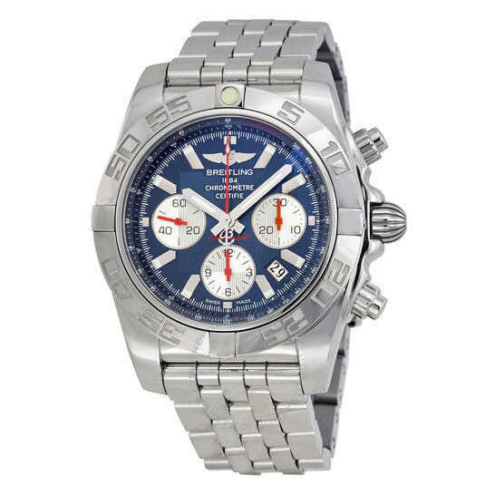 Breitling, Chronomat Chronograph Blue Dial Stainless Steel Men's Watch
