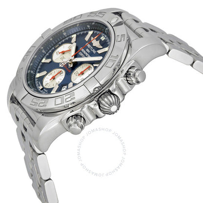 Breitling, Chronomat Chronograph Blue Dial Stainless Steel Men's Watch