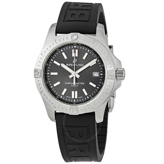 ساعة بريتلينغ كرونومات كولت أوتوماتيك تمبست رمادية اللون للرجال