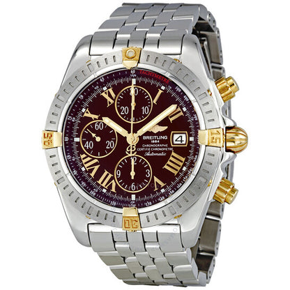Breitling, Chronomat Evolution Burgundy Dial Automatic Men's Watch B1335611-K521SS