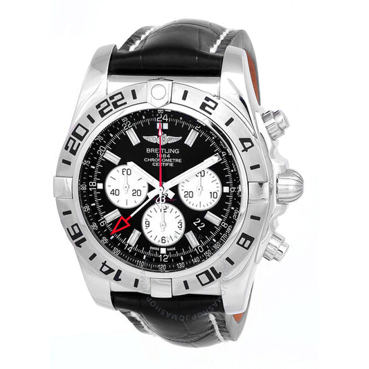 Breitling, Chronomat GMT Onyx Black Dial Automatic Men's Watch AB0413B9/BD17BKCD