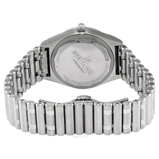 Breitling, Chronomat Quartz Chronometer Diamond Green Dial Ladies Watch