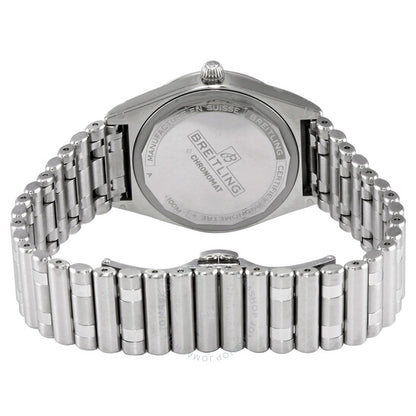 Breitling, Chronomat Quartz Chronometer Diamond Green Dial Ladies Watch