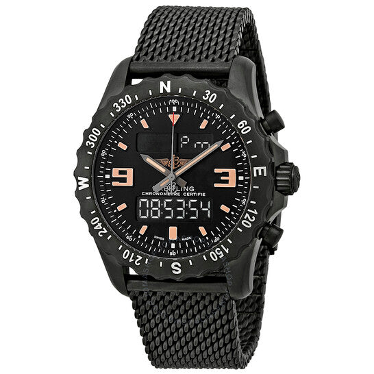 Breitling, Chronospace Black PVD Stainless Steel Men's Watch M7836622-BD39SS