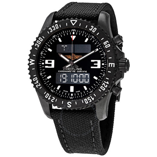 Breitling, Chronospace Military Perpetual Calander Chronograph Black Dial Men's Watch