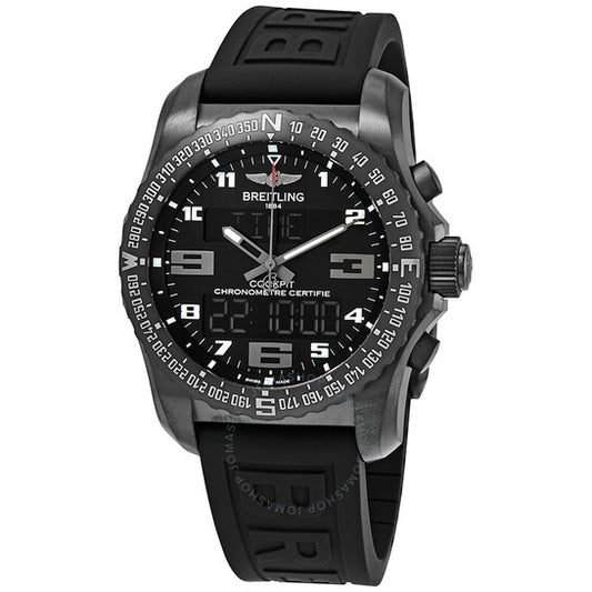 Breitling, Cockpit B50 Perpetual Alarm Chronograph Quartz Black Dial Men's Watch