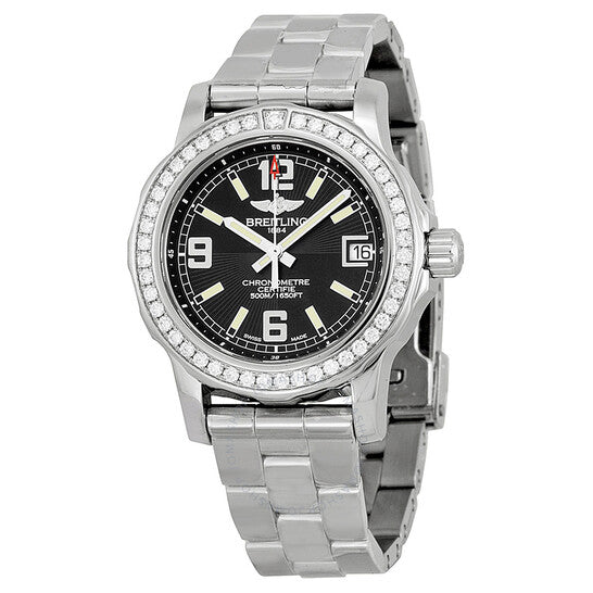 Breitling, Colt 33 Black Dial Diamond Ladies Watch A7738753-BB51SS