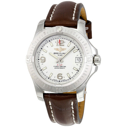 Breitling, Colt 36 Silver Dial Ladies Watch A7438911-G803BRLT