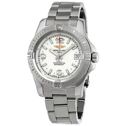 Breitling, Colt 36 Chronometer Silver Dial Ladies Watch A7438911/G803-178A