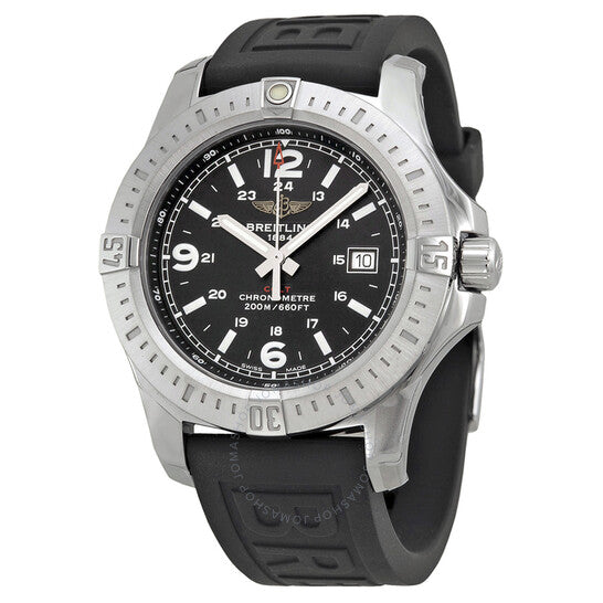 Breitling, Colt Black Dial Black Rubber Men's Watch A7438811-BD45BKPT3
