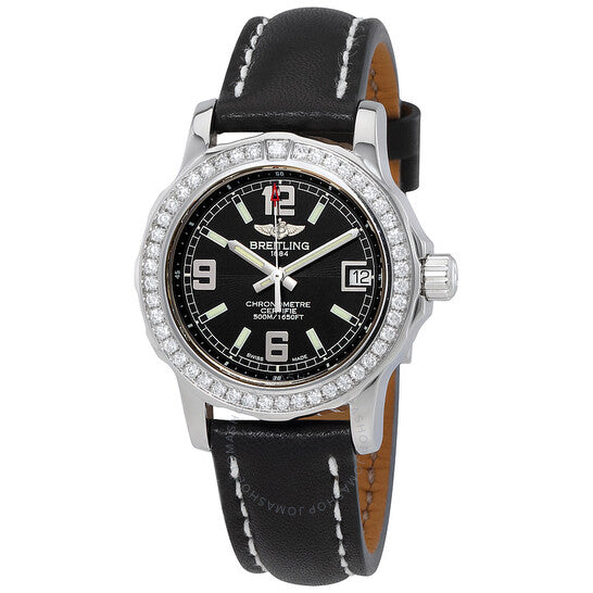 Breitling, Colt Lady Black Dial Diamond Bezel Ladies Watch