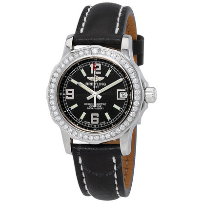 Breitling, Colt Lady Black Dial Diamond Bezel Ladies Watch