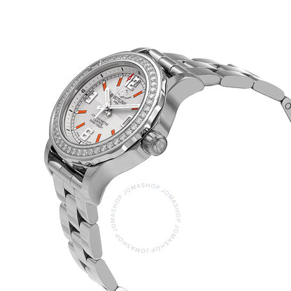 ساعة بريتلينج كولت كوارتز دايموند فضية للنساء