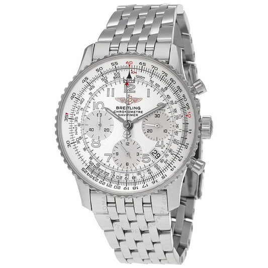 Breitling, Cosmonaute Chronograph Automatic Chronometer Silver Dial Men's Watch