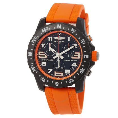 ساعة بريتلينج كرونوغراف كوارتز إندورانس للرجال بمينا أسود