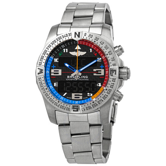 Breitling, Exospace Perpetual Calender Chronograph Chronometer Black Carbon Fiber Dial Men's Watch