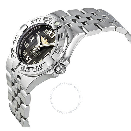 Breitling, Galactic 30 Black Dial Stainless Steel Ladies Watch