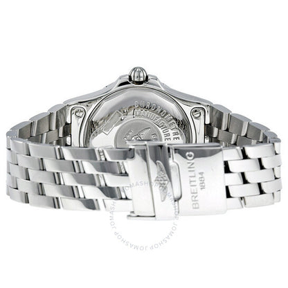 Breitling, Galactic 30 Black Dial Stainless Steel Ladies Watch