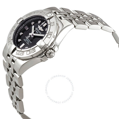 Breitling, Galactic 30 Black Diamond Dial Ladies Watch A71340L2-BA14SS