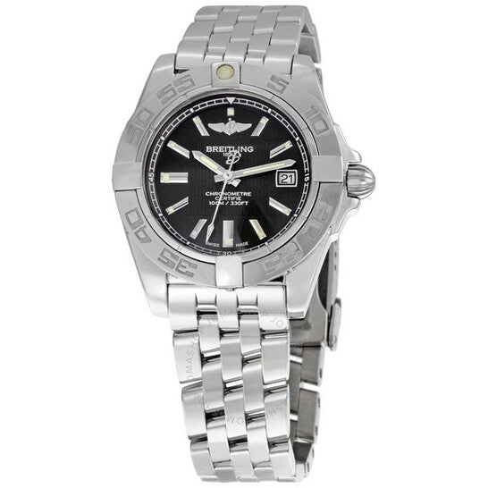 ساعة بريتلينغ جالاكتيك 32 للسيدات بمينا أسود A7135612-BA10SS