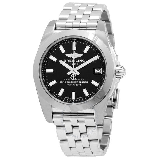 Breitling, Galactic 36 Quartz Chronometer Black Dial Ladies Watch