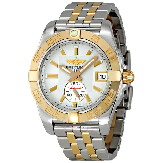 Breitling, Galactic 36 Silver Dial Automatic Chronometer Two-tone Men's Watch C3733012/G714