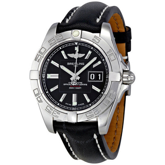 Breitling, Galactic 41 Black Dial Automatic Men's Watch A49350L2-BA07BKLT