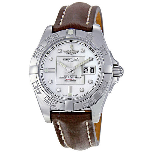 Breitling, Galactic 41 Mother of Pearl Dial Automatic Men's Watch 2BRLD