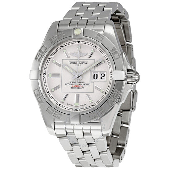 Breitling, Galactic 41 Silver Dial Men's Watch A49350L2-G699SS